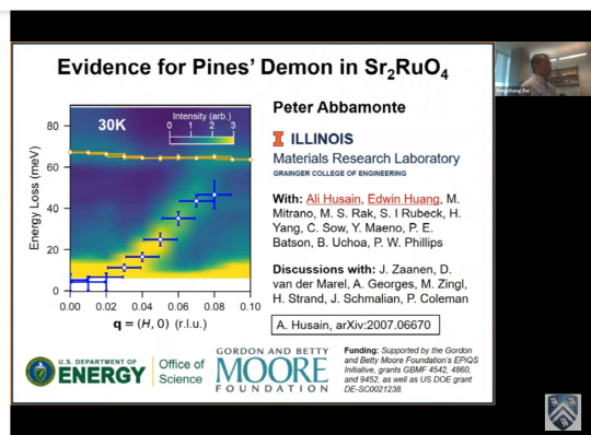 피터 아바몬테 미국 일리노이대 어바나 샴페인 캠퍼스 물리학과 교수가 '파인즈의 악마' 연구 결과를 설명하고 있다. 온라인 영상캡처